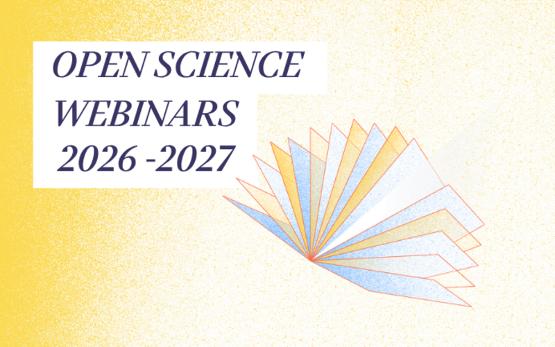 Open science webinars 2026-2027